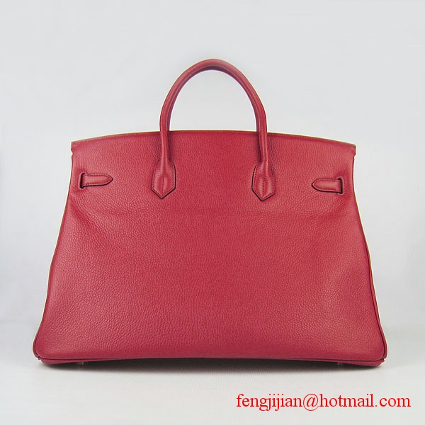 Hermes Birkin 40cm Togo Bag Red 6099